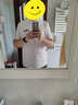 FILA官方男子短袖T恤夏季简约圆领运动男装上衣休闲针织套头衫 玉石白-WT（新版） 2XL 185/104A 实拍图