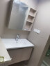 九牧（JOMOO）浴室柜 陶瓷一体盆抗菌悬挂洗脸盆柜组合淡藕色90cm A2721-16AK-1 晒单实拍图