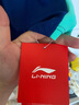 李宁（LI-NING）儿童泳衣男女童透气速干泳镜泳帽游泳套装 362蓝色-单件泳衣 130(100-110体重30-40) 实拍图
