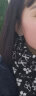 萱子（SHINE）饰品耳钉网红气质女皇冠水钻耳坠短款时尚简约耳环11701030076 蓝色 晒单实拍图