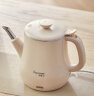 安博尔 安博尔安博尔电热水壶便捷式0.8L咖啡泡茶壶家用不锈钢电热水壶K023B-浅棕色 晒单实拍图