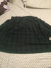 横行道2024新款纯棉格子衬衫宽松上衣服外穿打底衫女装休闲长袖春装 墨绿 4XL 实拍图