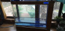 金点尚品隔断鱼缸屏风客厅家用中型大型子弹头金鱼缸水族箱下排水金鱼缸 白冰花 150X40X128(带触摸显示屏) 实拍图