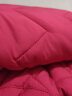 童泰秋冬季加厚婴儿衣服3月-2岁宝宝夹棉对开拉链连帽外出连体哈衣 红色 73cm 实拍图
