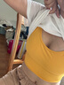 双秀瑜伽服套装女高级感美背提臀气质专业普拉提训练服健身房运动背心 姜黄上衣+皇家蓝裤 L(110-120斤) 实拍图
