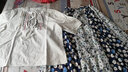 丹珠娜雪纺连衣裙时尚套装女装2024年法式刺绣短袖拼接碎花长裙子两件装 碎花裙套 XXL 实拍图