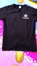 夏季新款潮牌港风复古短袖T恤男纯棉潮ins韩版潮流学生情侣装宽松半截袖 黑T-0641// L  (170-178CM  61-71KG) 实拍图