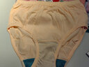 AB【4条】薄款内裤女丝光棉抗菌三角裤大码高腰舒适妈咪裤 【1条大红+3条浅色随机】 共 4条 XL 实拍图