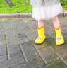 巴布豆儿童雨鞋宝宝男童雨靴女童水靴小童中大童幼儿防水雨靴束口卡通鞋 黄色 150码内长15.0cm(建议2-2.5周岁) 实拍图
