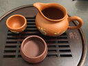 尊壶 紫砂杯茶杯主人杯品茗杯功夫茶具紫泥刻字收口建盏小茶碗 实拍图