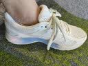 亚瑟士ASICS跑步鞋缓震透气运动鞋女GEL-CONTEND 4 舒适跑鞋 米色 37 实拍图