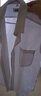 恒源祥短袖衬衫男士夏季薄款商务休闲纯色上班面试职业正装宽松白领衬衣 M01-605 白色细蓝条纹 41 实拍图