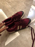 闪步春秋帆布鞋透气低帮板鞋男鞋百搭耐磨布鞋轻便舒适休闲鞋平底防滑 酒红 42 实拍图