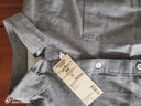 无印良品 MUJI 女式 新疆棉 轻量法兰绒 衬衫 W9AC506 灰色 M 实拍图