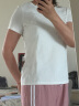 美特斯邦威短袖t恤女夏季纯色圆领打底衫基础内搭宽松体恤女 雪白色 170/92A 晒单实拍图