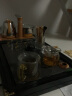 瓷牌茗茶具 茶具套装茶盘电磁炉烧水壶一体桌自动上水烧水壶茶台茶桌整套 34件空谷幽兰+金色亮彩套装 实拍图