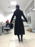AUI 毛呢大衣女冬2023新款欧洲站气质时尚女装长款西装羊毛呢子外套 黑色 L 晒单实拍图