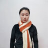 莱维森 围巾女长款披肩秋冬季学生情侣仿羊绒流苏保暖拼色围脖节日礼盒 双色贴标 米+焦糖色 普通装 实拍图