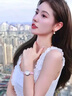 花影（HUAYING）轻奢18K金耳钉女士淡水珍珠耳环钻石耳结婚纪念日生日礼物女朋友 [4颗钻石]奢美珍珠耳环+玫瑰礼盒 实拍图