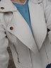 皮尔卡丹（pierre cardin）设计高级感夹克外套2024年新款女春秋季小个子短款高级感小众上衣 米白色 L-110-125斤 实拍图