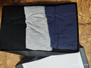 芬腾内裤男士抑菌3条装四角新款纯色透气平角裤 深灰/中灰/灰兰（抑菌） 3条 L 实拍图