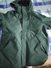 骆驼（CAMEL）三防冲锋衣户外登山服防风防水防污三合一运动外套 AD12263514X，抓绒内胆橄榄黑男 L 实拍图