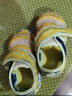 卡特兔儿童凉鞋夏季男童毛毛虫凉拖女宝机能鞋包头学步鞋XBF3黄色12.5cm 实拍图