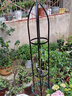 爬藤花架 铁艺玫瑰月季花柱架铁线莲爬藤架攀藤植物架子花盆 黑色 小号高1.4米直径23cm 特大 实拍图