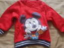 迪士尼童装儿童卫衣套装卡通休闲套装 男童米奇彩蓝ZD1DT014 100 实拍图