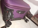 卡帝乐鳄鱼牛津布行李箱登机箱皮箱拉杆箱男女结实耐用密码扩容万向轮旅行箱 紫色（升级版容量扩展） 22英寸 实拍图