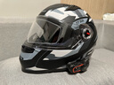 LS2头盔摩托车电动车全盔赛车机车电动踏板车头盔男女四季透气FF358 哑黑-灰迷彩坦克 3XL（头围建议61-62） 实拍图