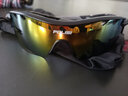 POLISI专业偏光骑行眼镜男女款户外运动自行车眼镜防风沙护目镜骑行装备 磨砂黑（5组镜片+偏光） 实拍图