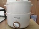 山水（SANSUI）日本品牌山水多功能锅宿舍学生电煮锅迷你小电锅微型多用途锅早餐煎蛋煎饼蒸包子煮粥单人煮面火锅 1.5L 不锈钢蒸笼版 实拍图