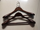 俏天下（Betterall）俏天下实木衣架子西服衣挂大衣衣服挂无痕衣撑衣服撑子西装防滑 男款扁钩复古色 4支装 实拍图