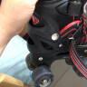Banwei儿童双排溜冰鞋双排轮旱冰鞋儿童四轮滑冰鞋男女轮滑鞋初学轮滑鞋 红黑色送护具 S码(31-34) 晒单实拍图