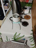 缤谷 绿植北欧布艺棉麻小清新圆桌布阳台小桌布防水台布多功能盖布 花的追忆 90cm*90cm 桌布 实拍图