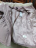 颜域时尚短款毛领棉服女2023新款冬装气质加厚保暖翻领棉衣女外套 粉色1 S 晒单实拍图