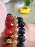 绿侬珠宝 半满肉火焰纹南红玛瑙圆珠散珠子手串隔珠星月菩提diy配珠 直径约10mm/一组2颗 实拍图