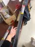 田岛（TAJIMA）田岛工具直尺美工刀防护导向尺30/45/60厘米广告裁切绘图工具防滑 黑色直尺60厘米 实拍图