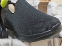 斯凯奇（Skechers）男鞋夏季透气舒适一脚蹬休闲鞋轻便健步中老年百搭防滑运动鞋 54609-全黑色BBK 42.5 实拍图