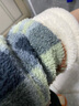 千年马睡衣女秋冬加绒加厚新款拉链格子可外穿家居服法兰绒冬天保暖套装 绿灰格 165(L) 建议体重105-125斤 实拍图
