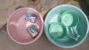 茶花（CHAHUA）塑料盆洗脸盆加厚加深大号卫生间洗衣盆洗菜盆清洁盆婴儿小洗脸盆 2只装】大号淡粉色+特大号淡蓝色 实拍图