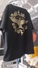 BOY LONDON【本店热销】潮牌短袖男女同款宽松休闲黑色T恤N01918 N01918 L 此款偏大，建议拍小一码 实拍图