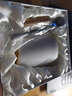 斌诺（BIN NUO）陶瓷木柄马克杯简约复古创意办公茶杯水杯陶瓷杯家用牛奶咖啡杯 白杯+盖勺+礼盒 400毫升 实拍图