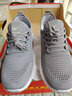 双星八特运动鞋男飞织网面透气减震舒适休闲鞋跑步鞋2034 灰色女夏款 37 实拍图