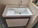 苏可丹尼 阳台洗衣柜卫生间浴室柜组合陶瓷一体台盆洗手盆加大加深洗衣池 80陶瓷盆+白色落地柜+龙头 实拍图