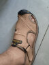 卡帝乐鳄鱼凉鞋男士夏季罗马包头沙滩鞋男头层牛皮洞洞鞋男 CS01 卡其 44 实拍图