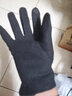 啄木鸟羊毛手套男冬季可触屏时尚保暖羊绒舒适分指加厚加绒防风开车骑行 羊毛加绒时尚黑色 实拍图