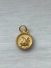 菜百首饰黄金吊坠 足金 3D生肖龙 吉祥龙牌圆形吊坠 本命年 计价 HJ（亿） 黄金吊坠/项坠（不含链） 约1.14g 实拍图