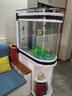 喜灏子弹头鱼缸水族箱客厅家用中型大型1.2米屏风隔断免换水鞋柜鱼缸 包到家安装 0.8米长实木夹板柜一套-底滤 实拍图